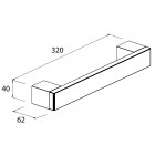 Barre d'appui de relevage pour baignoire en zinc chromé serie new york