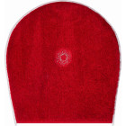 Tapis de salle de bain crystal light rubis housse pour abattant wc 47 x 50 cm