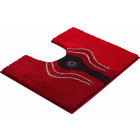 Tapis de salle de bain crystal light rubis contour wc 50 x 60 cm