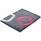 Tapis de salle de bain arolo rose 50 x 60 cm