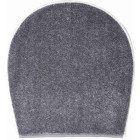 Tapis de salle de bain curts gris housse pour abattant wc 47 x 50 cm