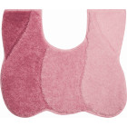 Tapis de salle de bain curts rose contour wc 50 x 60 cm