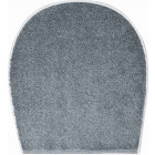 Tapis de salle de bain wings gris housse pour abattant wc 47 x 50 cm