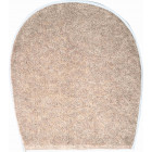 Tapis de salle de bain wings beige housse pour abattant wc 47 x 50 cm