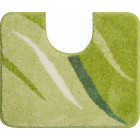 Tapis de salle de bain wings vert contour wc 50 x 60 cm