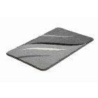 Tapis de salle de bain wings gris 80 x 140 cm