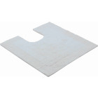 Tapis de salle de bain luxor blanc contour wc 60 x 60 cm