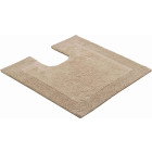 Tapis de salle de bain luxor beige contour wc 60 x 60 cm
