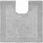 Tapis de salle de bain luxor gris contour wc 60 x 60 cm