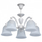 Plafonnier blanc classic 5 ampoules 36 cm