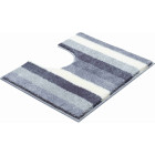 Tapis de salle de bain barcelona gris contour wc 50 x 60 cm