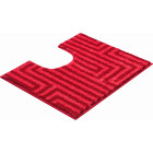 Tapis de salle de bain aruba rubis contour wc 50 x 60 cm