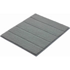 Tapis de salle de bain levio anthracite 50 x 60 cm