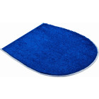 Tapis de salle de bain rialto bleu housse pour abattant wc 47 x 50 cm
