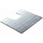Tapis de salle de bain rialto anthracite contour wc 50 x 60 cm