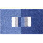 Tapis de salle de bain capricio bleu 70 x 120 cm