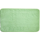 Tapis de salle de bain feeling vert 60 x 100 cm