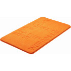 Tapis de salle de bain feeling orange 60 x 100 cm