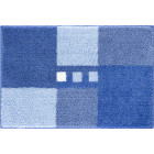 Tapis de salle de bain merkur bleu 70 x 120 cm