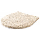 Tapis de salle de bain lex champagne housse pour abattant wc 47 x 50 cm