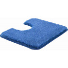 Tapis de salle de bain lex bleu contour wc 50 x 60 cm