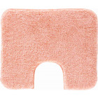 Tapis de salle de bain lex rose contour wc 50 x 60 cm