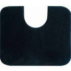 Tapis de salle de bain lex noir contour wc 50 x 60 cm