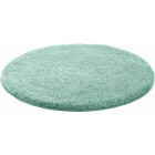 Tapis de salle de bain lex vert rond 80 cm