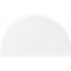 Tapis de salle de bain lex blanc demi cercle 50 x 80 cm