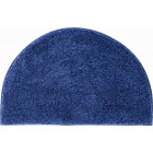 Tapis de salle de bain lex bleu demi cercle 