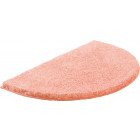 Tapis de salle de bain lex rose demi cercle 