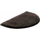 Tapis de salle de bain lex mocca demi cercle 