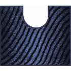 Tapis de salle de bain etrenity anthracite contour wc 50 x 60 cm
