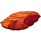 Tapis de salle de bain aosta orange 60 x 90 cm