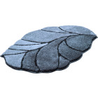 Tapis de salle de bain aosta anthracite 60 x 90 cm
