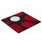 Tapis de salle de bain colani 12 rouge 60 x 60 cm