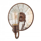 Applique urban renewal, bronze et verre miroir, 1 ampoule
