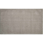 Tapis de salle de bain riffle gris minéral 60 x 100 cm