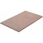 Tapis de salle de bain riffle chocolat 70 x 120 cm
