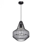Suspension noire loft 1 ampoule 152 cm