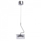 Suspension chromée techno 1 ampoule 155 cm