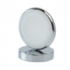 Lampe de table chromée techno 1 ampoule 17 cm