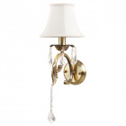 Applique murale laiton elegance 1 ampoule 20 cm
