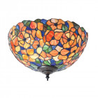 Plafonnier josette, verre et métal