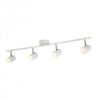 Plafonnier rollo, blanc, 4 ampoules