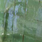 Véritable zellige marocain - vert d'eau 10x10 cm (au m²)