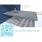 Bac receveur de douche à carreler 140x90cm recoupable sur mesure + bonde horizontale -RAINY Aurlane - PACR003 Bac receveur de douche à carreler 140x90cm recoupable sur mesure + bonde horizontale -RAINY Aurlane - PACR003
