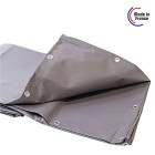 Bâche de Protection Grise TECPLAST - XP 640 - Bâche PVC étanche - Résistance Anti-UV