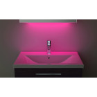 Miroir toilette horloge, rétrolumineux, bluetooth, anti-buée, capteur k185paud