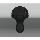 Lot de 4 pieds de baignoire l3b classiques noirs